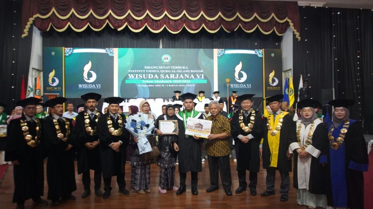 Hafal 30 Juz, Abrar Asham Lubis Diganjar Umrah di Wisuda VI IUQI Bogor